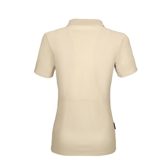 Pikeur Women's Dasha Polo Short Sleeve Equestrian Horse Vanilla Cream Size 38 - Picture 2 of 12